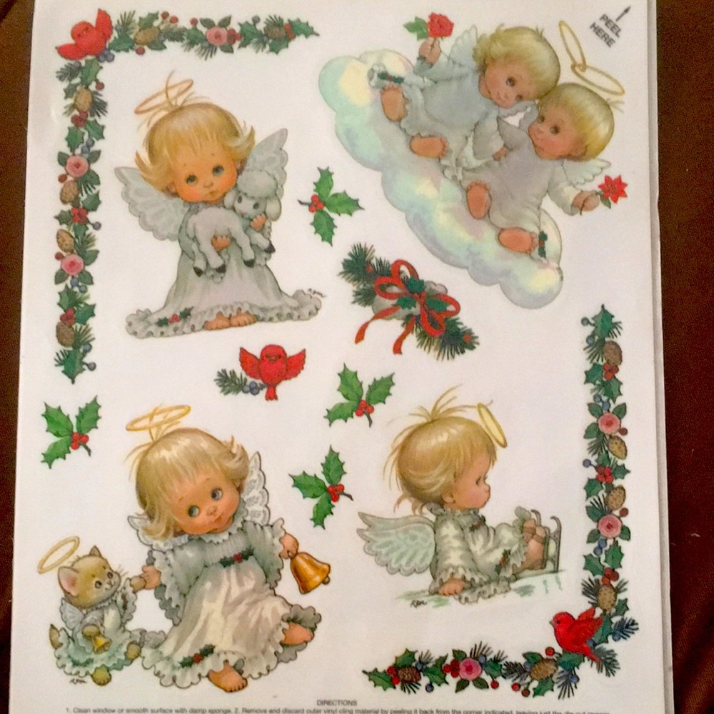 Vintage Angel Vinyl Decals - REUSABLE - Made in the USA